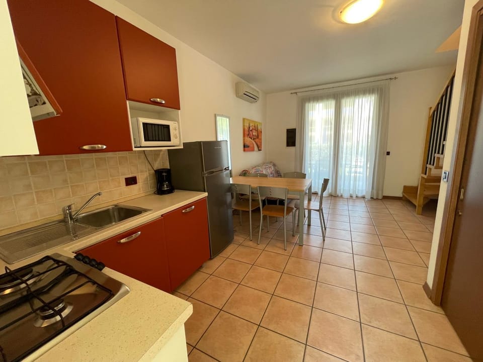 Living room, kitchen