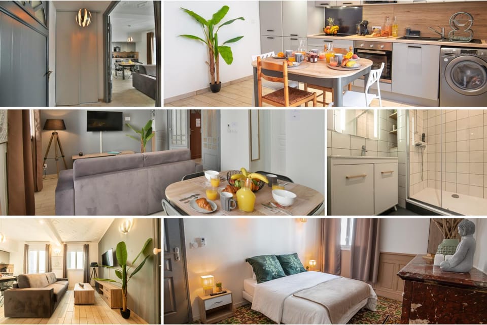 Bed, Coffee/tea facilities, Food and drinks, Photo of the whole room, Breakfast, Continental breakfast, hair dresser, minibar, pet friendly, stove, washing machine, dryer, kitchen, air conditioner