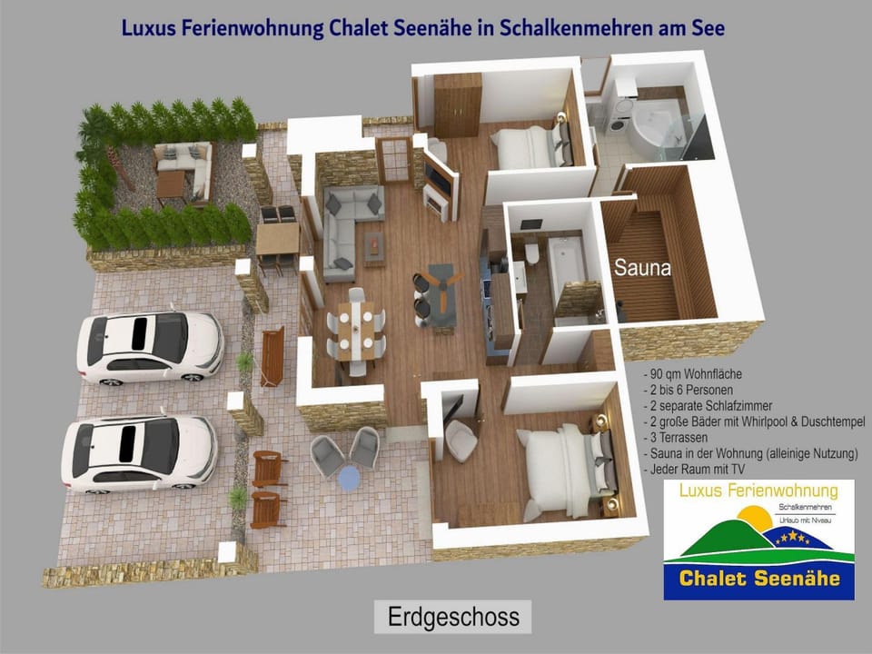Luxus Ferienwohnung Chalet Seenähe Apartment in Vulkaneifel