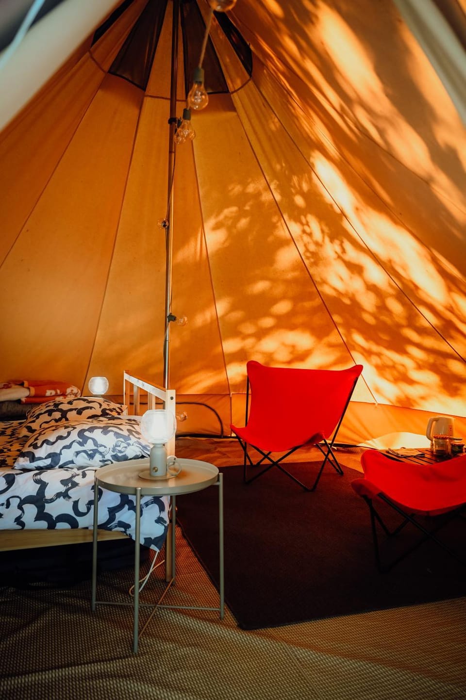 Tente Indiana Chênes - La Téouleyre Luxury tent in Saint-Julien-en-Born
