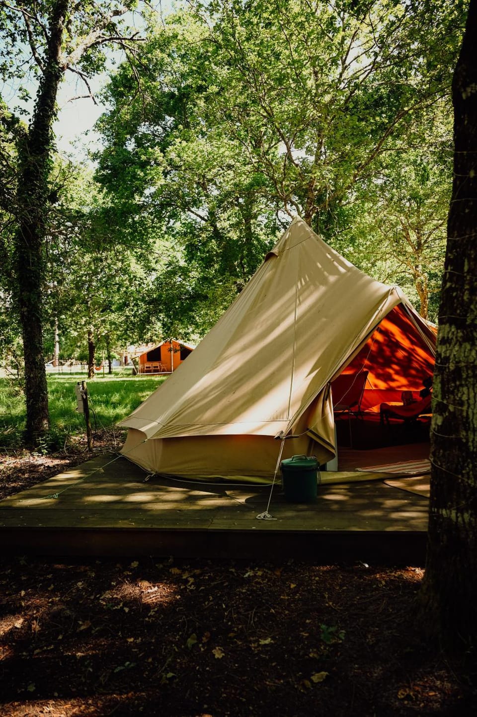 Tente Indiana Chênes - La Téouleyre Luxury tent in Saint-Julien-en-Born