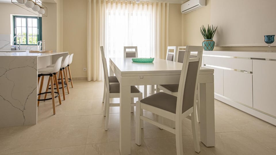 Dining area, air conditioner