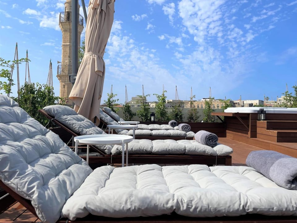 Patio, Natural landscape, View (from property/room), Balcony/Terrace, Sea view, sunbed