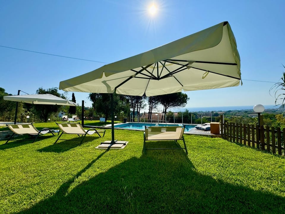 Natural landscape, Garden view, Pool view, Sea view, Swimming pool, sunbed