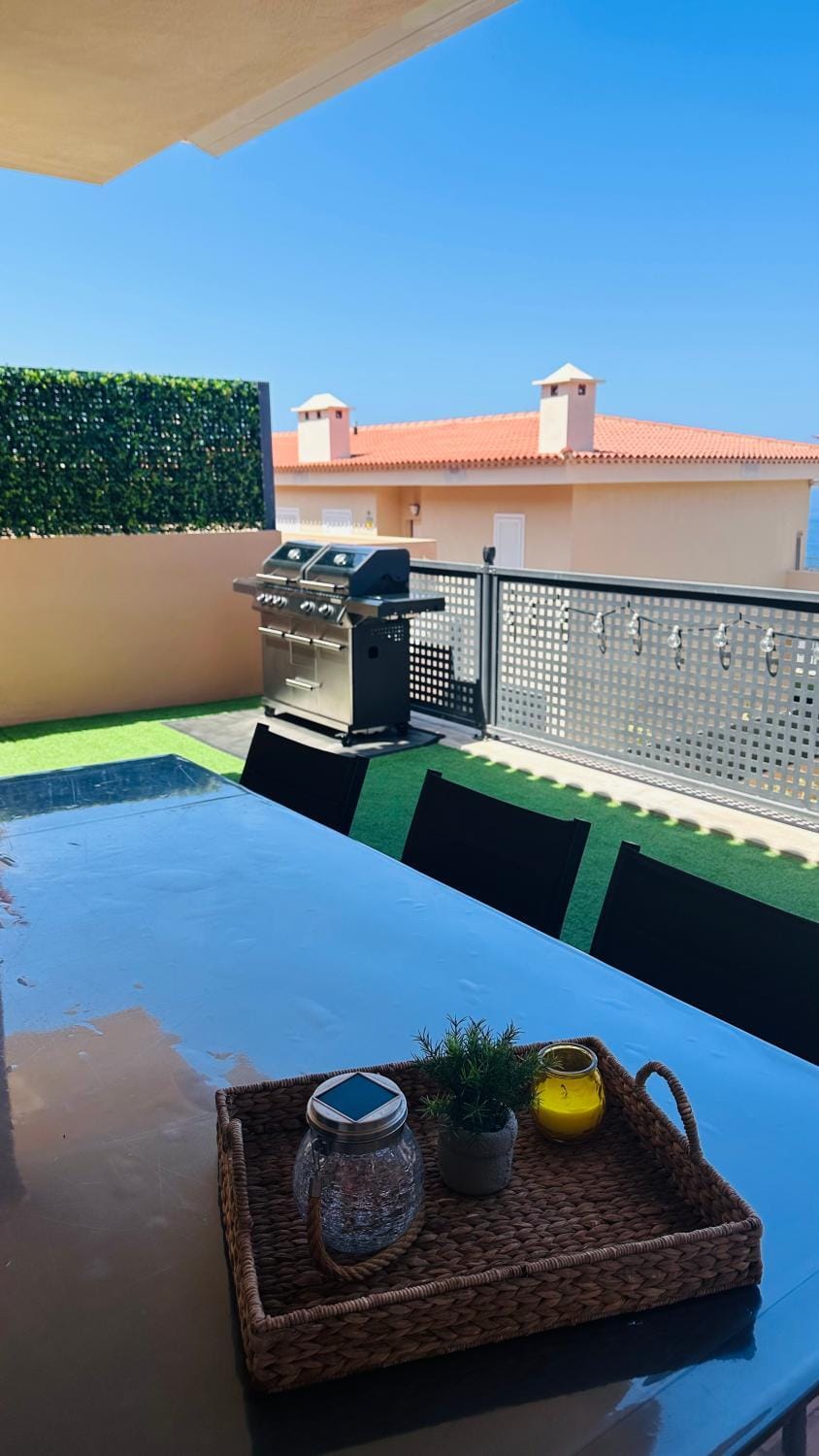 View (from property/room), Balcony/Terrace, Seating area, Dining area