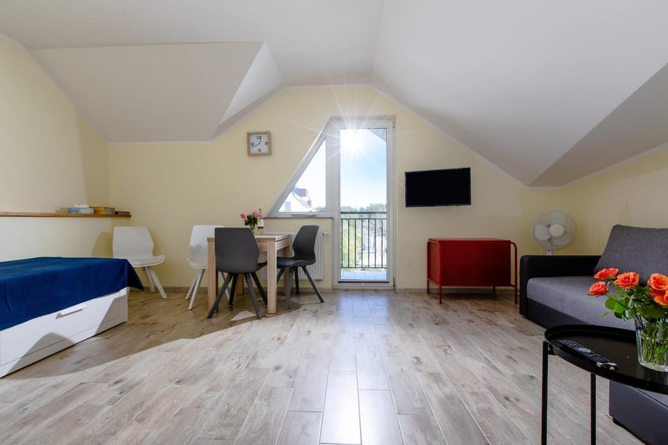Bed, TV and multimedia, Living room, Seating area, Dining area, Bedroom
