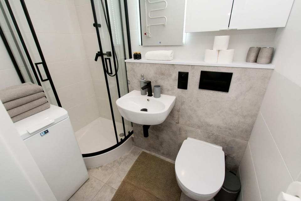 Shower, Toilet, Bathroom, towels