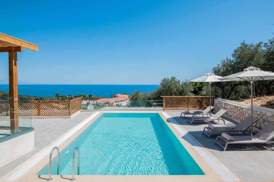 Property building, Living room, Swimming pool