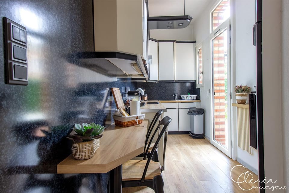 Dining area, oven, stove, kitchen