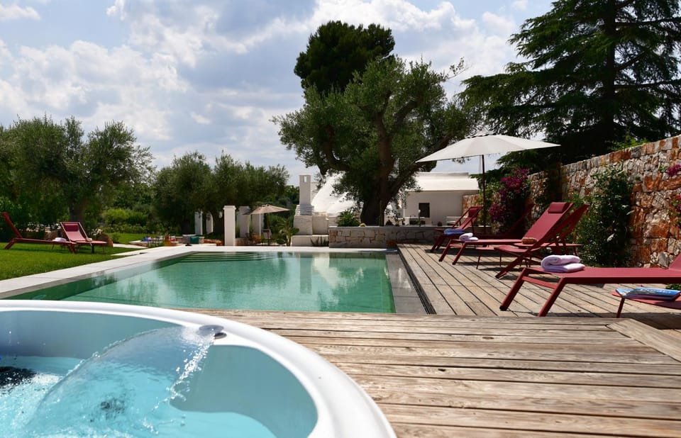 Day, Natural landscape, Garden, Hot Tub, Solarium, Spa and wellness centre/facilities, Garden view, Pool view, Swimming pool, sunbed