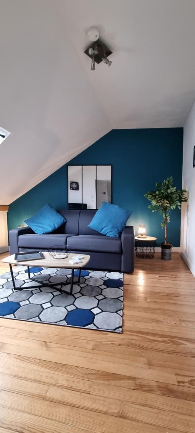 L'appart K-torze- RARE ! 14 couchages en centre ville du Mans Apartment in Le Mans