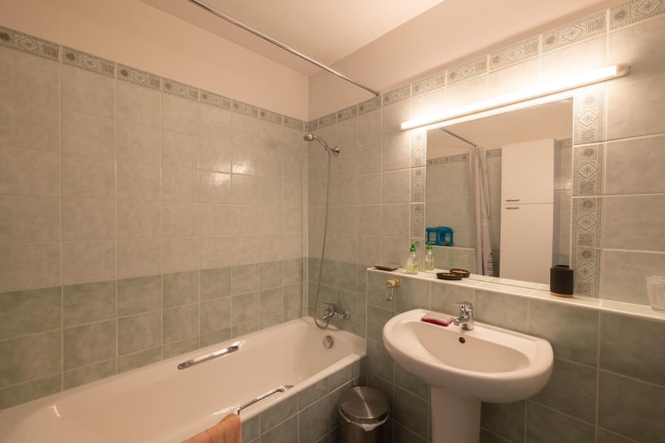 Bathroom, Living room