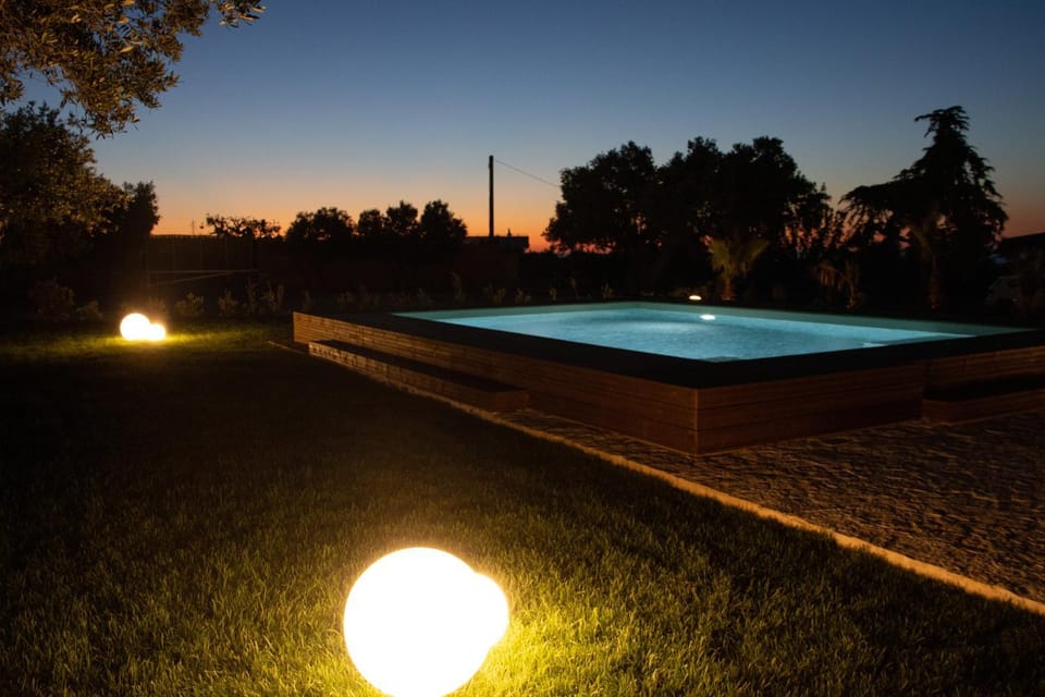 Swimming pool, Sunset