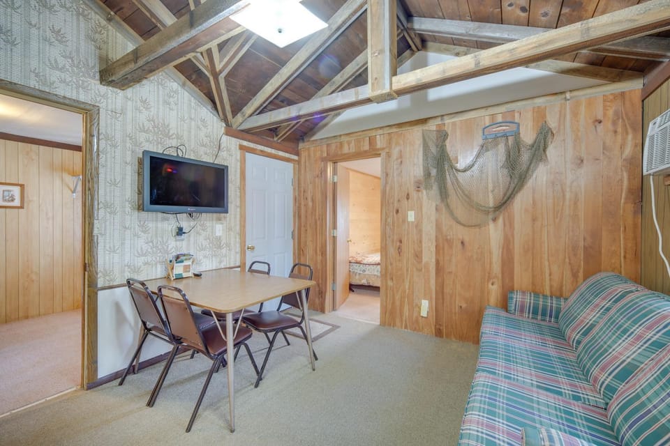 Stone Lake Cabin w/ Private Deck & Fire Pit! Cabin in Wisconsin
