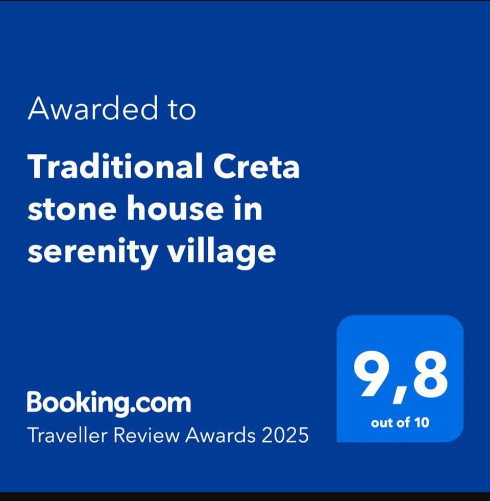 Traditional Creta stone house in serenity village House in Crete Region