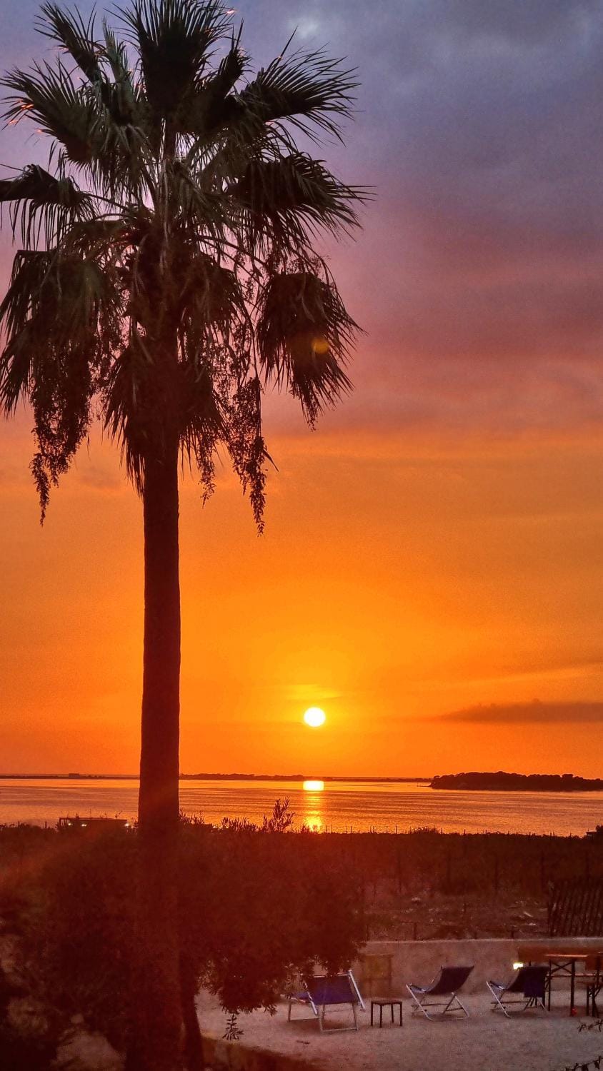 Natural landscape, Sea view, Sunset