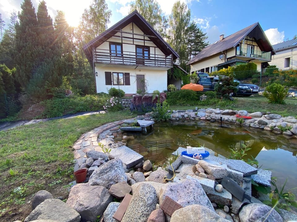 Property building, Patio, Garden, Swimming pool