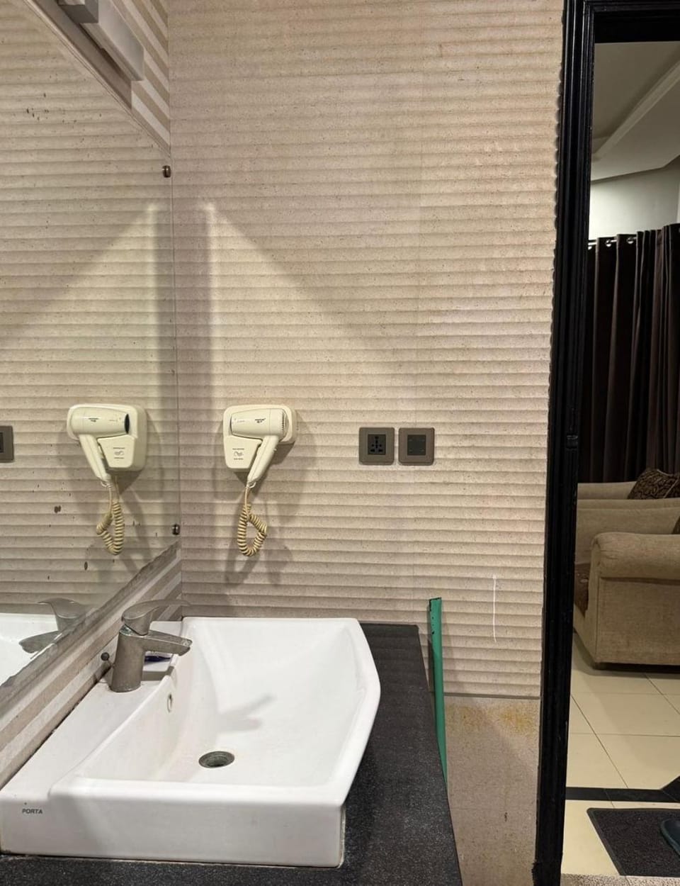 Bathroom, hair dryier