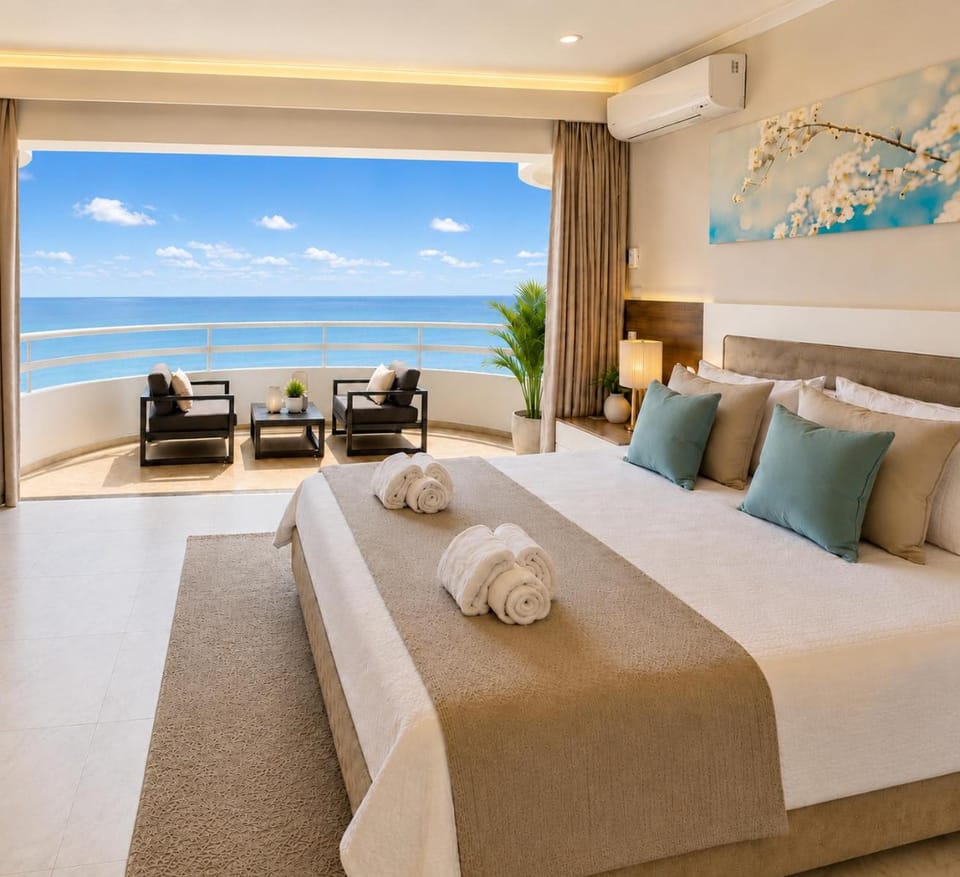 Bedroom, Sea view