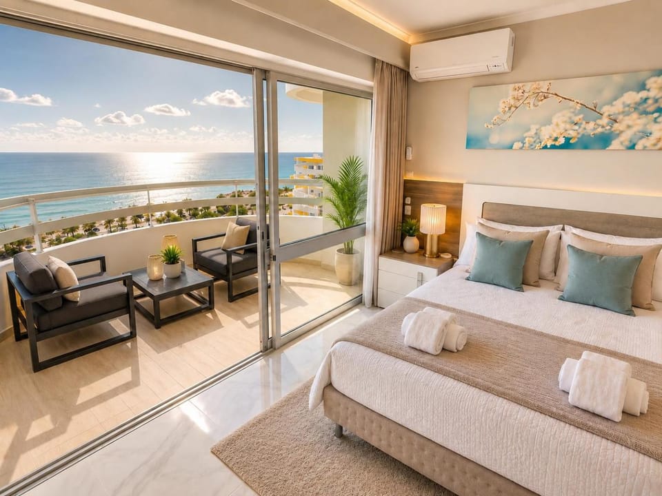 Bedroom, Sea view