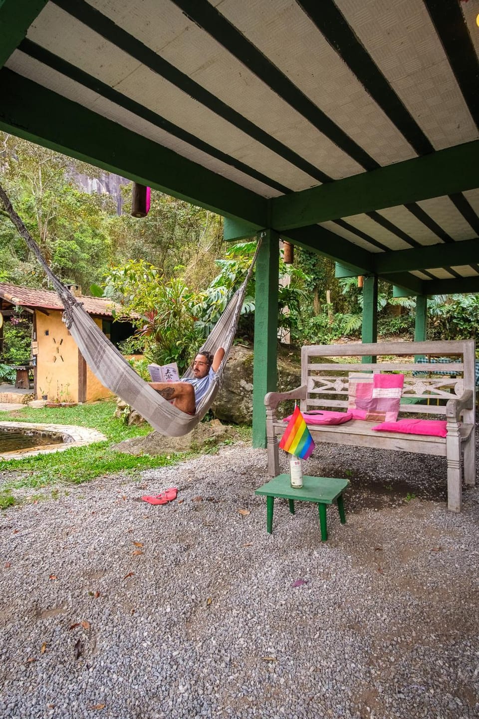 Patio, Day, Natural landscape, Garden