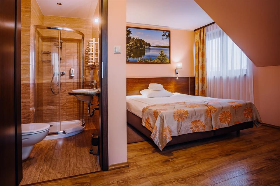 Bed, Bathroom, Photo of the whole room