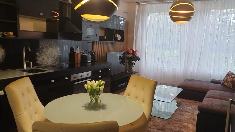 Kitchen or kitchenette, Living room