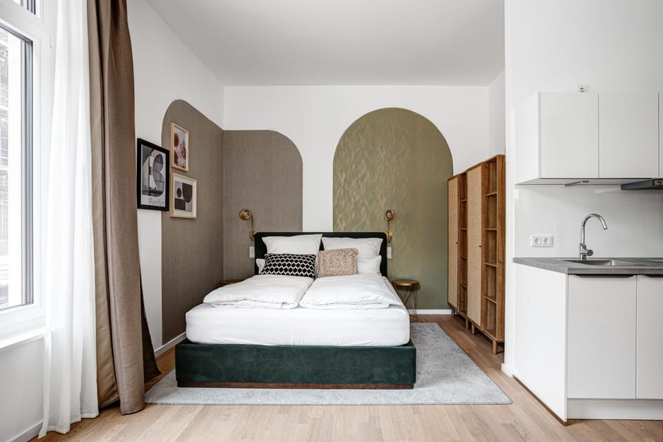 Bed, Decorative detail, Bedroom, wardrobe