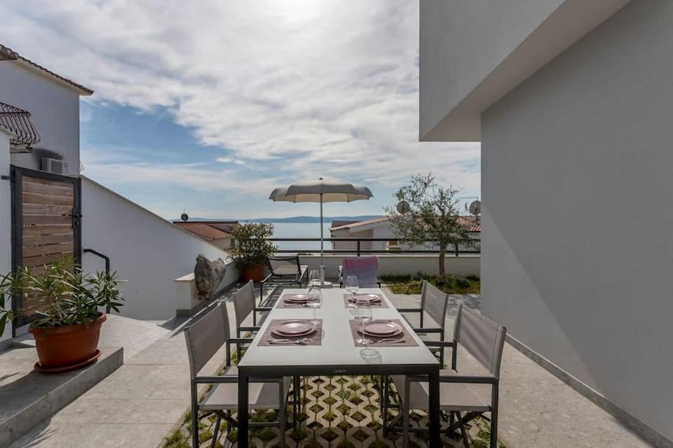 Patio, Seating area, Sea view