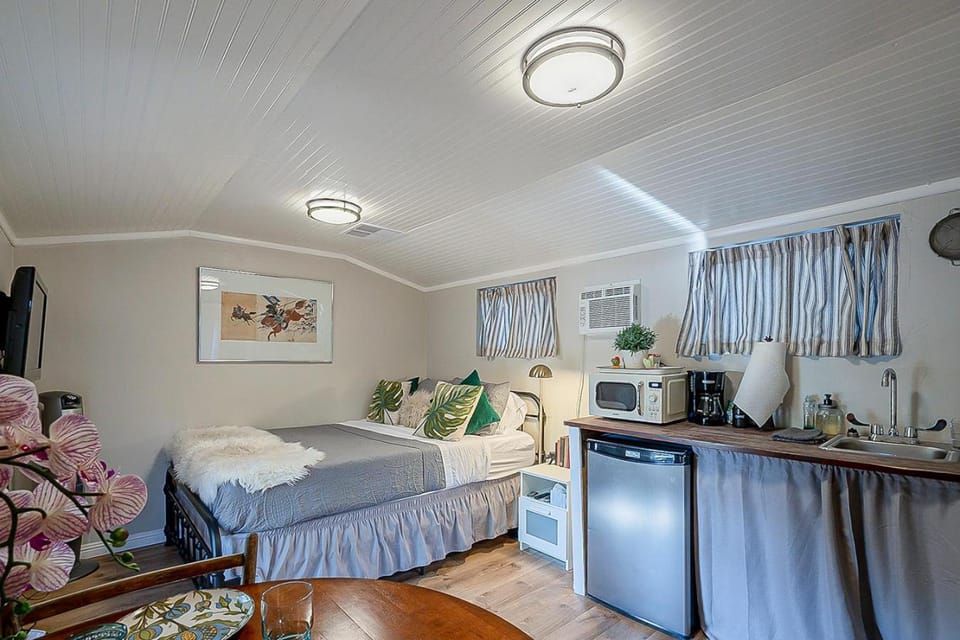 Bed, TV and multimedia, Kitchen or kitchenette, Photo of the whole room, Bedroom