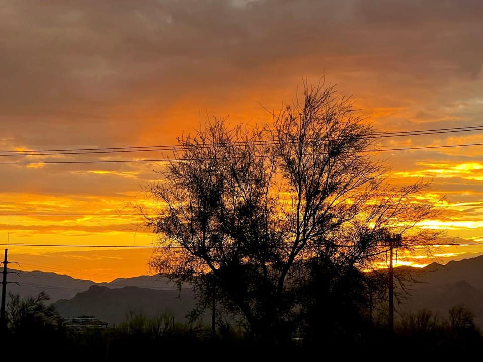 Natural landscape, Sunset