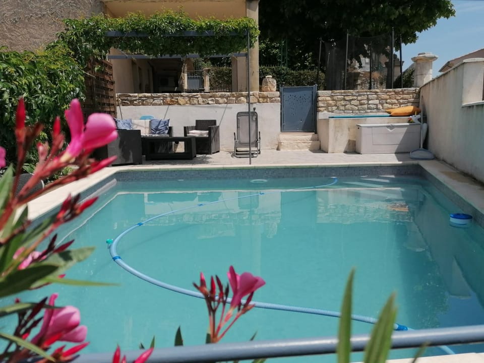 Patio, Day, Pool view, Swimming pool, sunbed