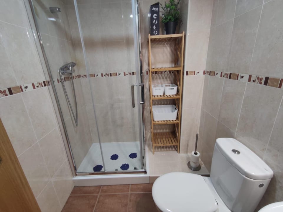 Shower, Toilet, towels