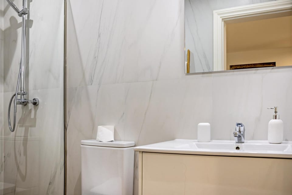 Bathroom, Living room