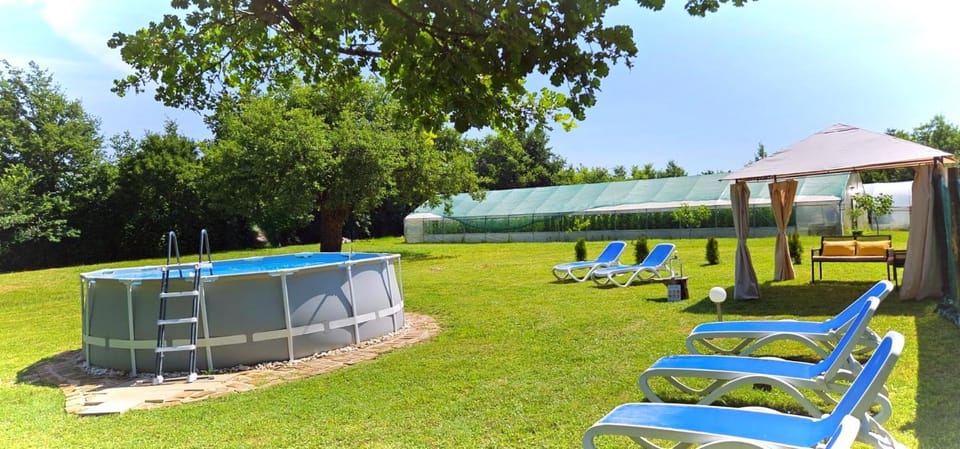 Pool view, Swimming pool, sunbed