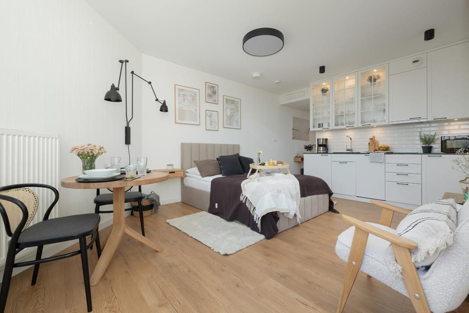 Kitchen or kitchenette, Living room, Dining area