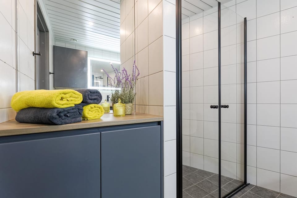 Shower, Bathroom, towels