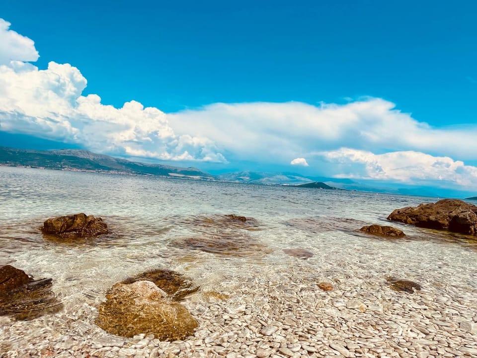 Beach, Mountain view, Sea view