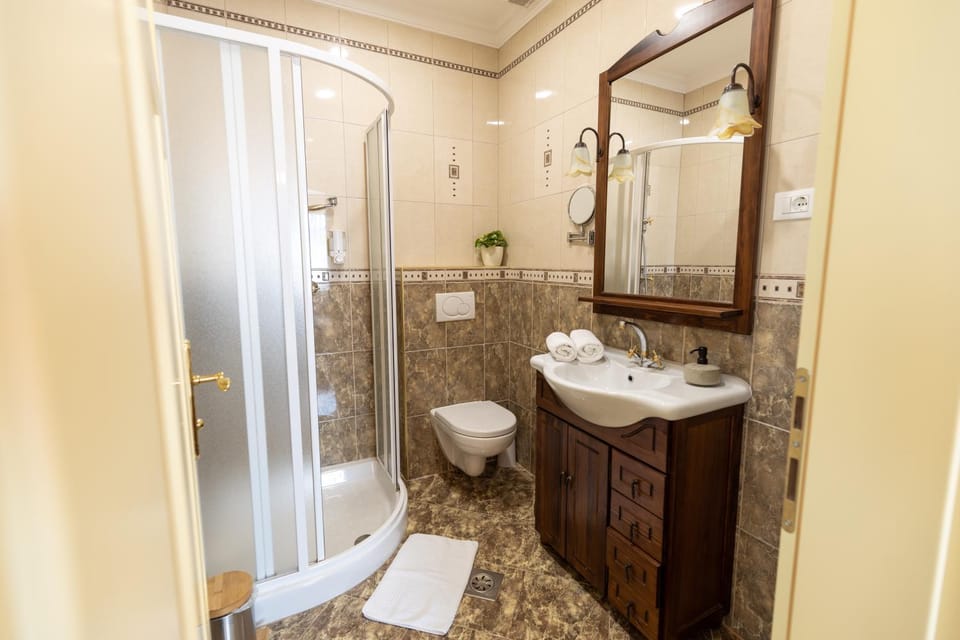 Shower, Toilet, Bathroom, towels