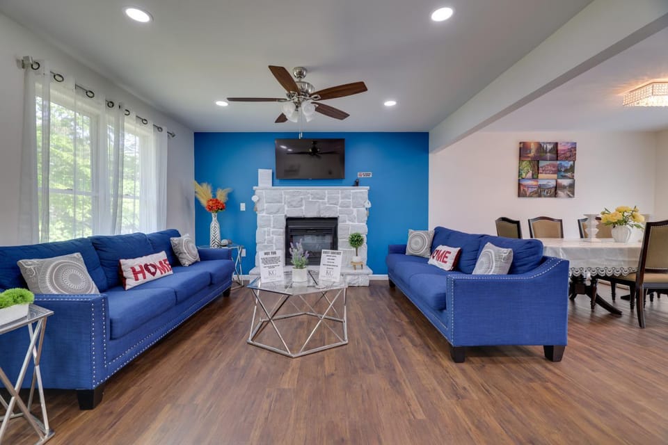2 Game Rooms! Family Poconos Home 9 Mi to Slopes House in Coolbaugh Township