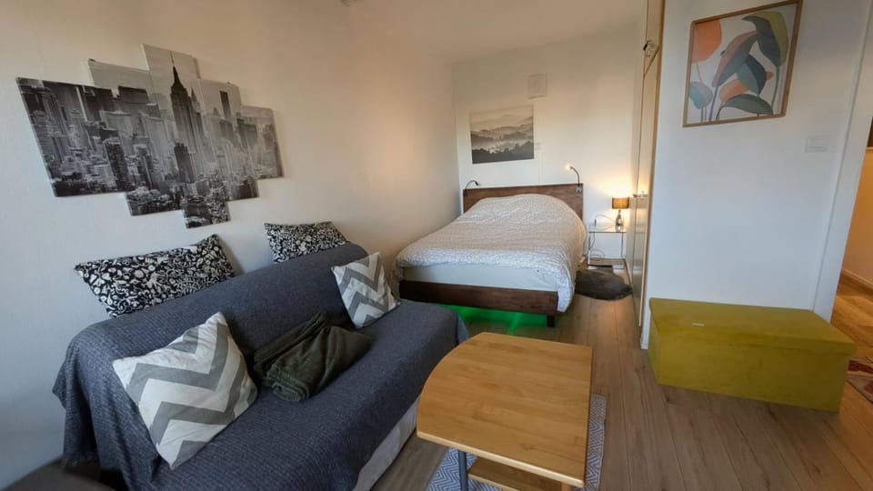 Studio RDC calme avec parking fermé près autoroute et tram C Apartment in Mulhouse
