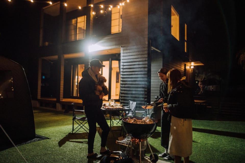 Night, BBQ facilities