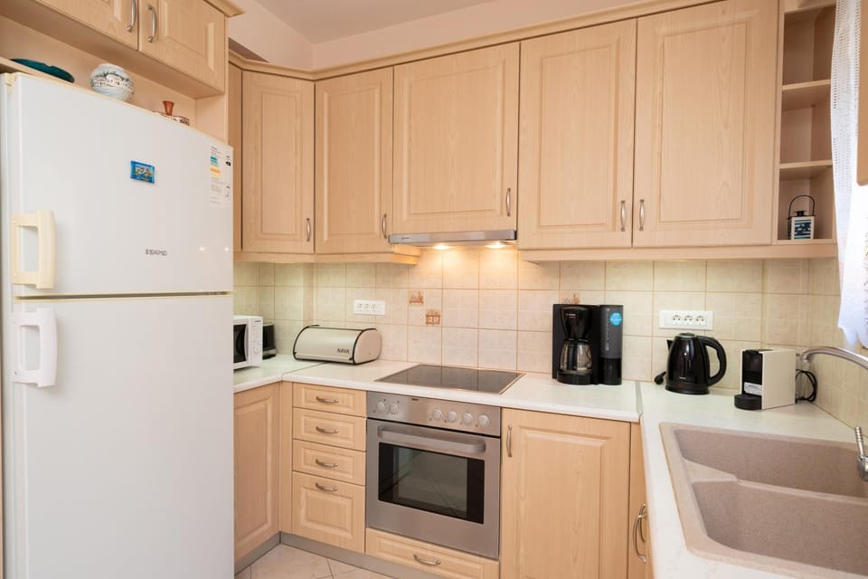 Kitchen or kitchenette, dishwasher, oven, stove