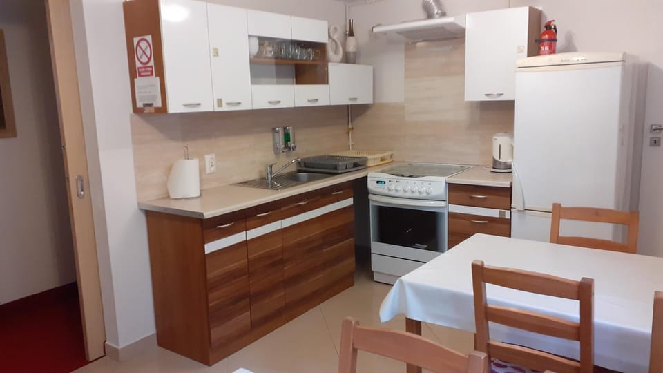 Kitchen or kitchenette, minibar, stove, kitchen