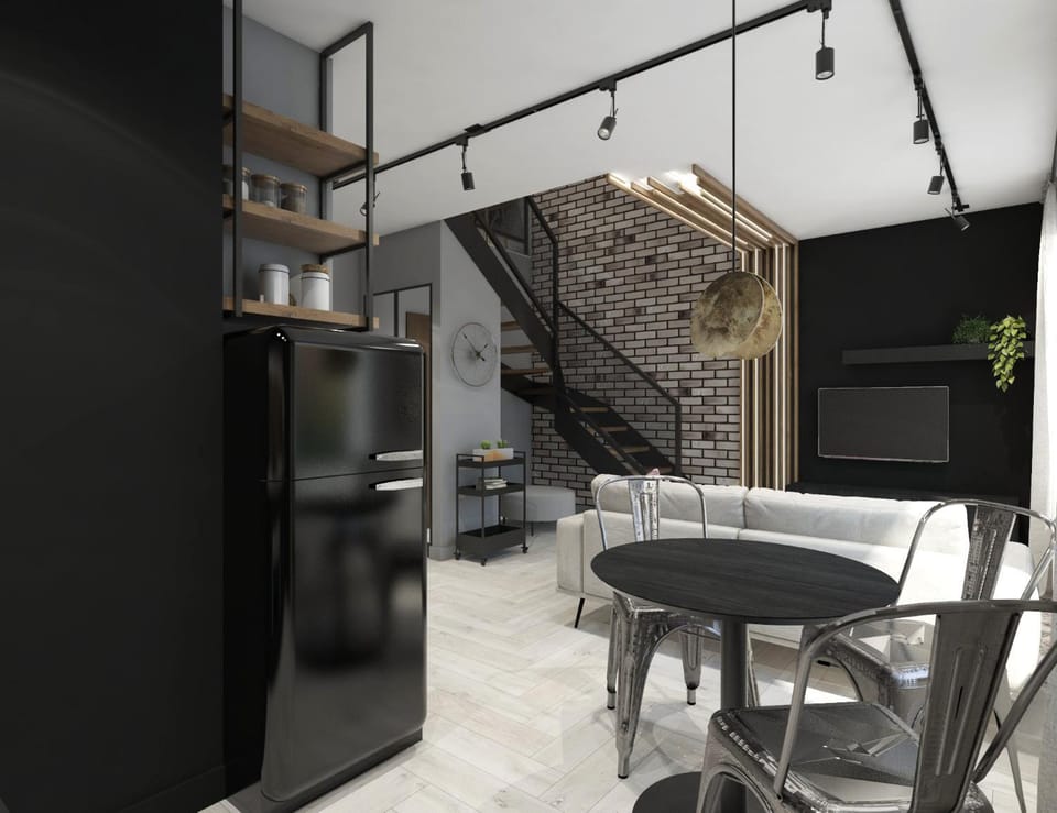 TV and multimedia, Kitchen or kitchenette, Living room, Photo of the whole room, Seating area, Floor plan, Dining area, Area and facilities, hair dresser, internet, locker