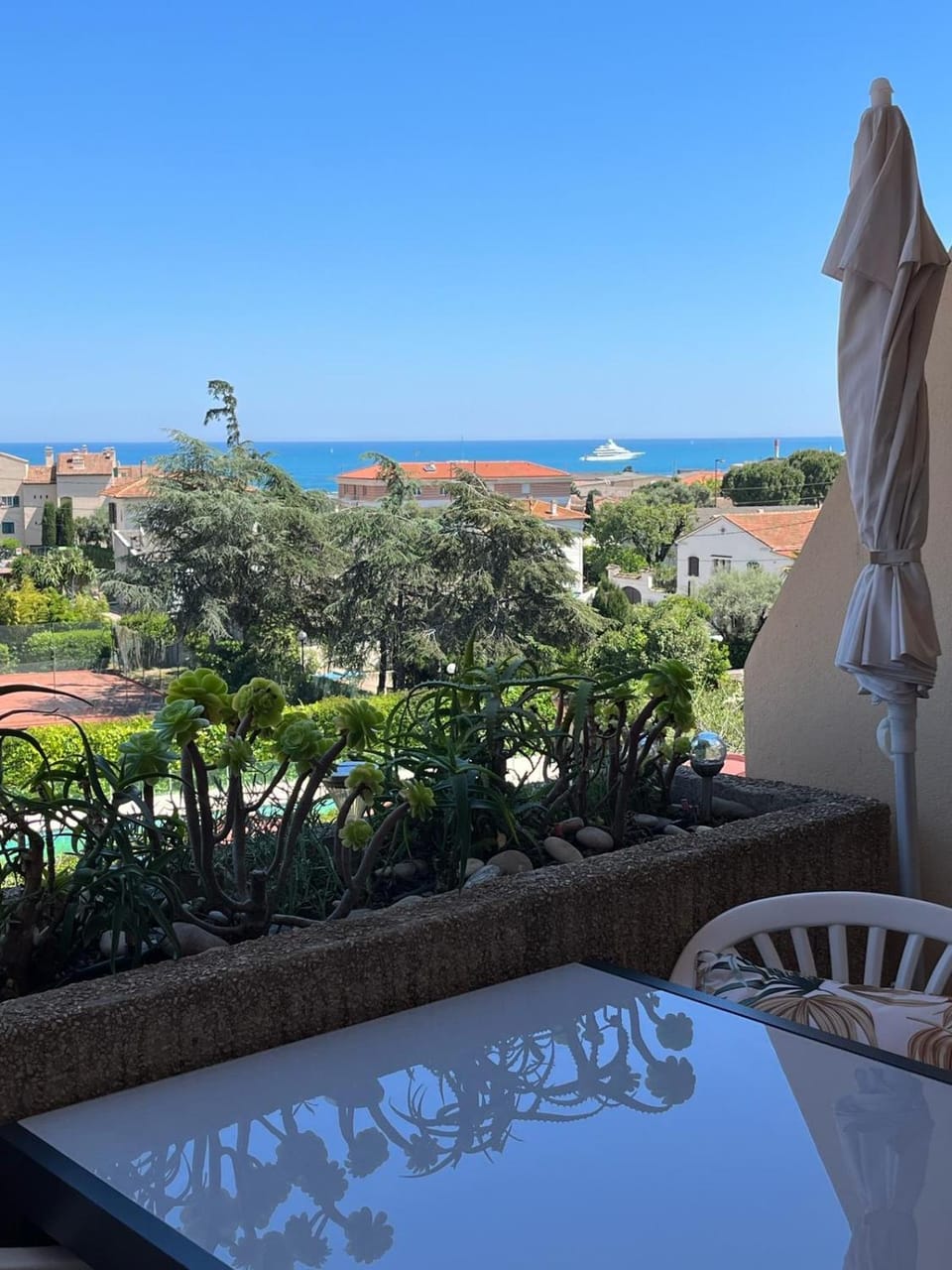 Balcony/Terrace, Pool view, Sea view