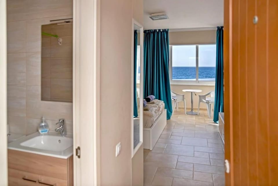 First line ocean view studio Apartment in Canary Islands