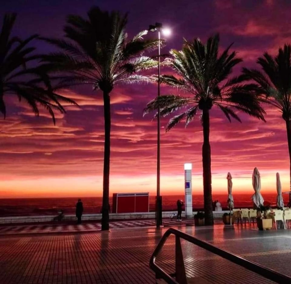 Nearby landmark, Natural landscape, Sea view, Sunset