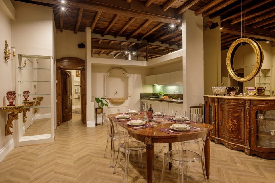 Living room, kitchen