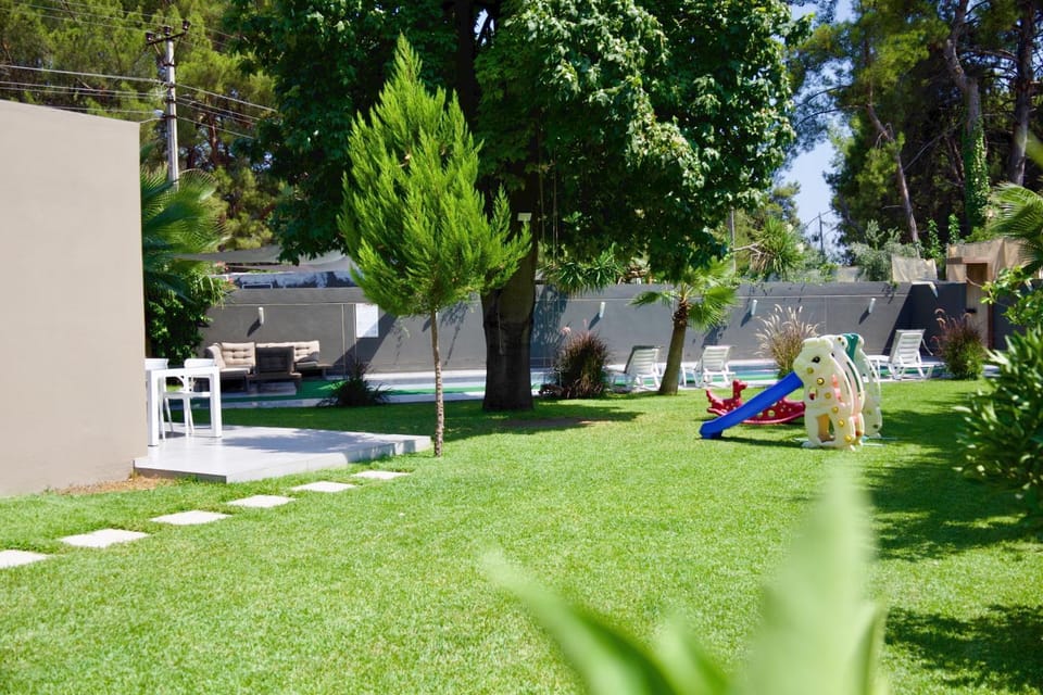 Spring, Day, Natural landscape, Children play ground, Garden, Evening entertainment, Garden view
